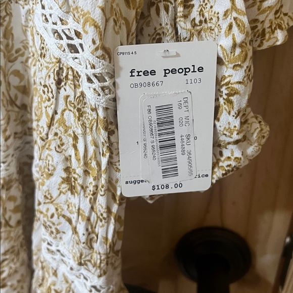 Free People Talk About It Floral Tunic S NWT - Picture 7 of 7